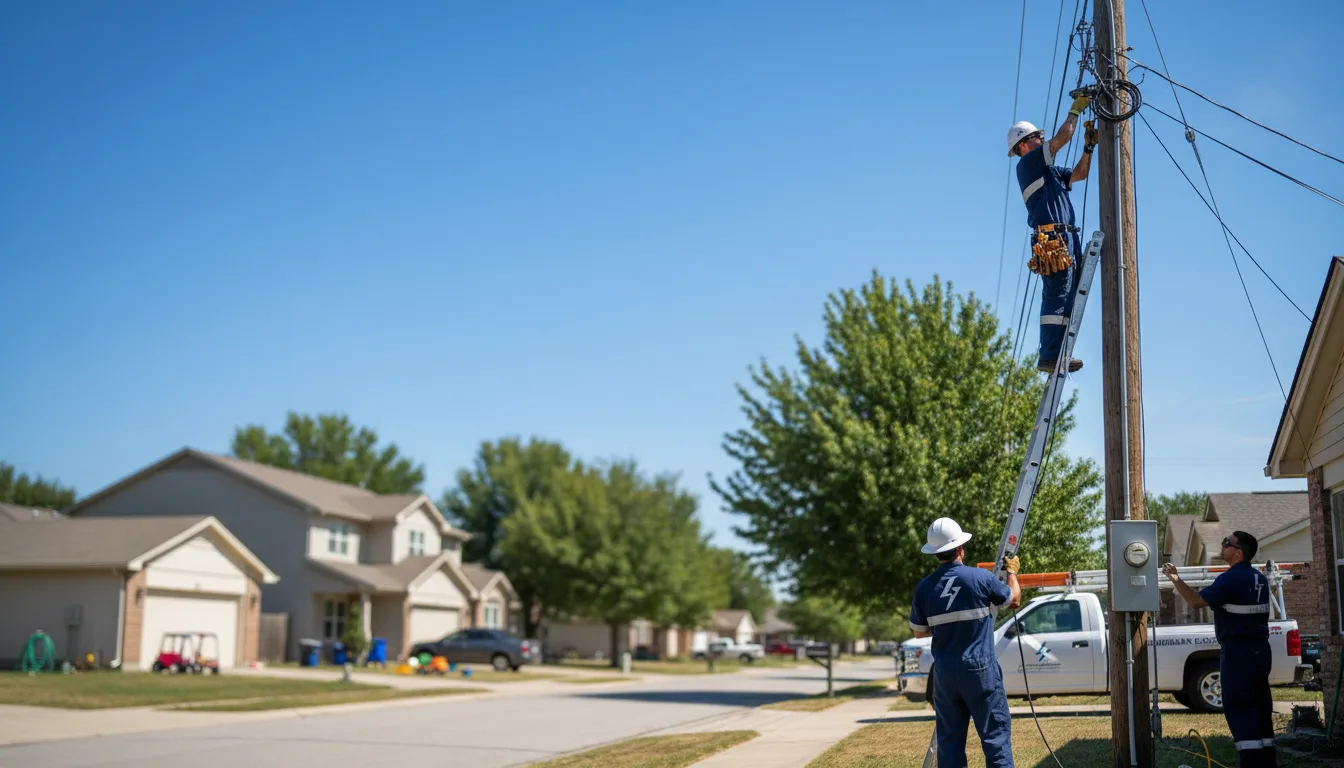 Residential electrician providing installation services in Andover, IL